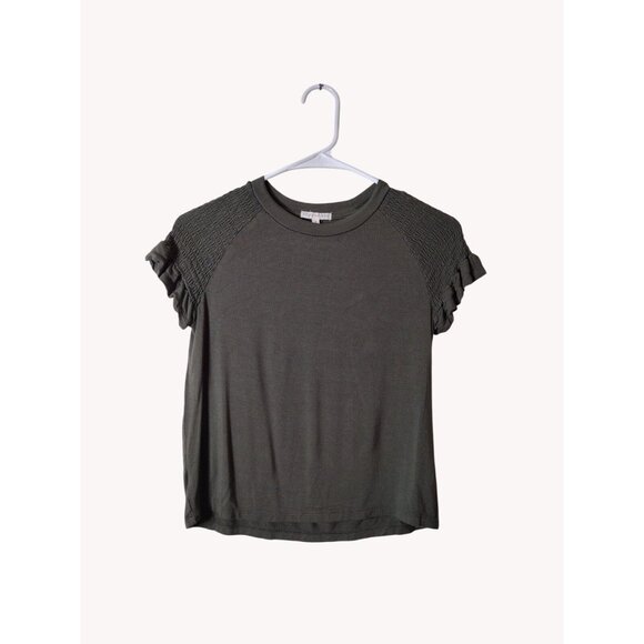 Copper Key Top Girls Large Short Sleeve Elastic Sleeves Green - Picture 1 of 10